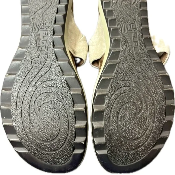 Dansko Pamela Jewelled Rhinestone Metallic Thong Flip Flop Cork Leather 39 8.5-9 - Picture 13 of 16